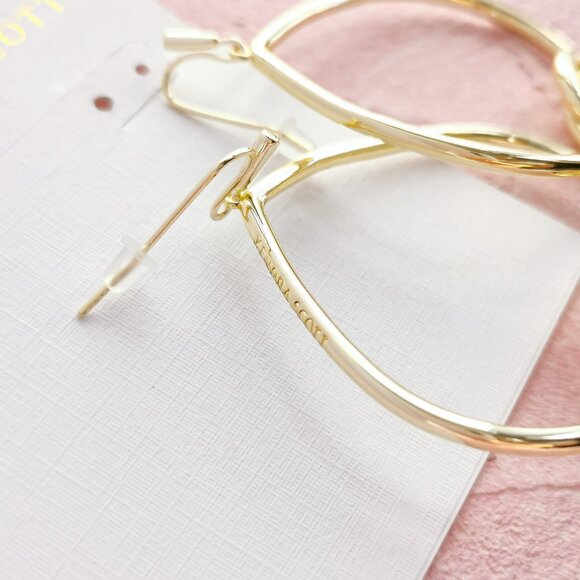 Kendra Scott Presleigh Love Knot Gold Earrings - Picture 3 of 3